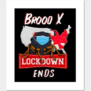 Brood X Cicada Eastern Emergence Lockdown End Posters and Art